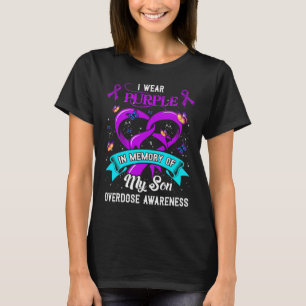Wear Purple In Memory Of My Son Overdose Awareness T-Shirt