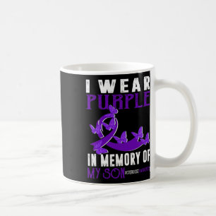 Wear Purpleni In Memory Of My Son Overdose Awarene Coffee Mug