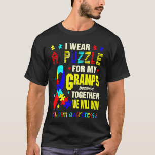 Wear Puzzle For Gramps Autism Awareness Together W T-Shirt