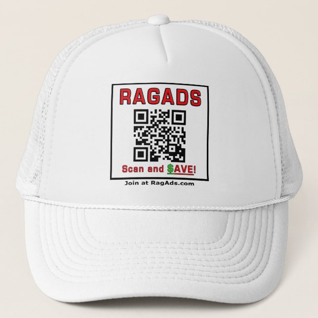 Wear Rag Ads and GET PAID! Trucker Hat (Front)