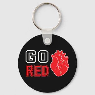 Wear Red Day Go Red Heart Disease Awareness 2025 R Keychain