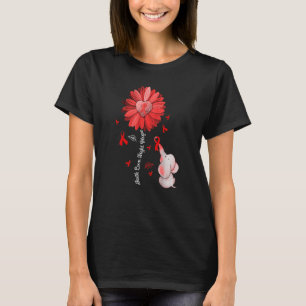 Wear Red Day Heart Disease Awareness Elephant Red  T-Shirt