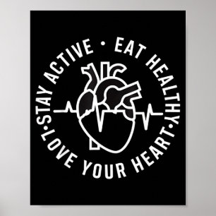 Wear Red - Heart Disease Awareness Month Poster