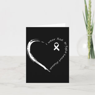 Wear Red To Fight Heart Disease Awareness  Card