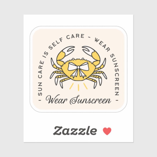 Wear sunscreen apply spf reminder beach aesthetic (Sheet)