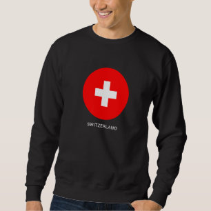 Wear Switzerland Flag Illustration Graphic Design Sweatshirt