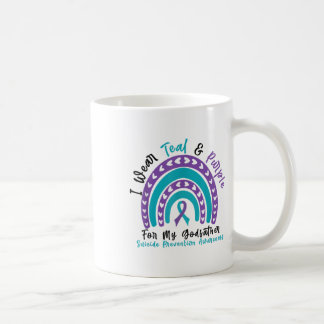 Wear Teal & Purple For Godfather Suicide Preve Coffee Mug
