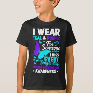 Wear Teal & Purple For Someone I Miss Suicide T-Shirt