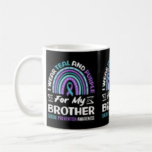 Wear Teal And Purple For Brother Suicide Coffee Mug