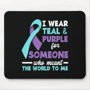 Wear Teal And Purple For Someone I Love Suicide Pr Mouse Pad