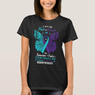 Wear Teal And Purple Suicide Awareness Mental Heal T-Shirt