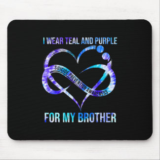 Wear Teal Purple For Brother Suicide Prevention Aw Mouse Pad