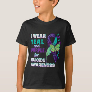 Wear Teal Purple For Suicide Awareness You Problem T-Shirt