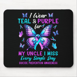 Wear Teal Purple For Uncle Suicide Prevention Mouse Pad