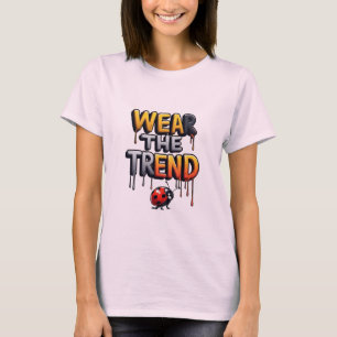 Wear the Trend: Colourful Dripping Typography T-Shirt