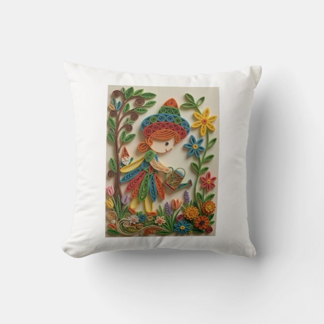 Wear the Wonder Throw Pillow (Front)