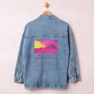 Wear The Word or Not Denim Jacket
