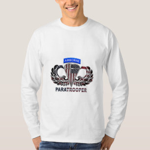 Wear This American Airborne Paratrooper Flag T-Shirt