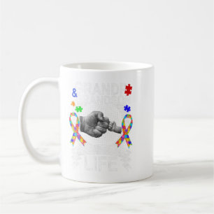 Wear this Grandpa And Grandson Best Friend Autism  Coffee Mug