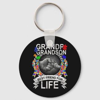 Wear this Grandpa And Grandson Best Friend Autism  Keychain