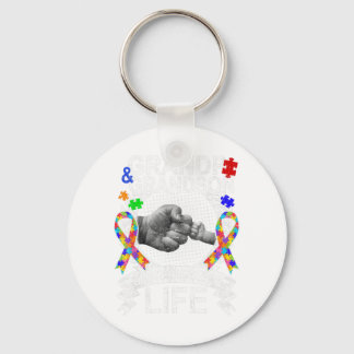 Wear this Grandpa And Grandson Best Friend Autism  Keychain