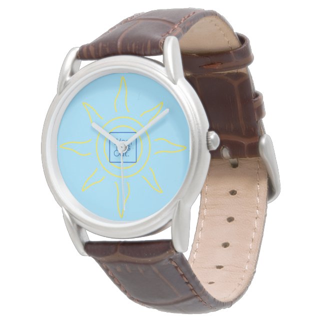 Wear This Out Sun Art Watch Customisable (Angled)