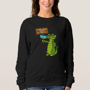 Wear Your Face Mask Alligator Sweatshirt
