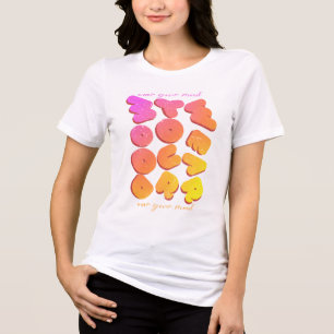 Wear Your Mood colourful design Tri-Blend Shirt