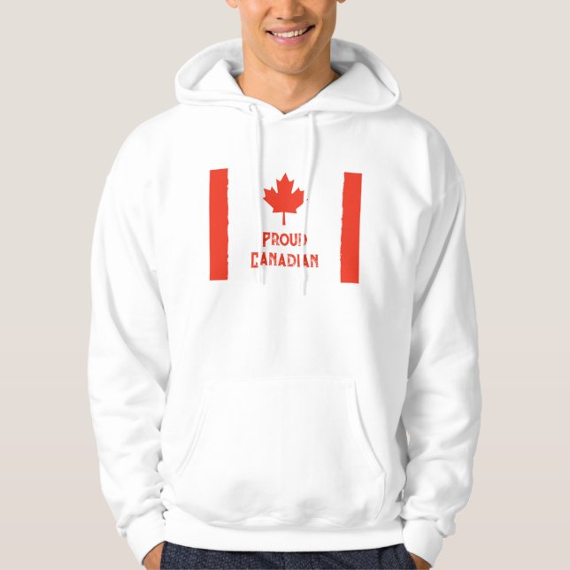 Wear Your Pride: Classic Canada Flag  Hoodie (Front)