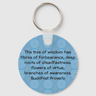 Wearable Buddhist Wisdom - The tree of wisdom Keychain