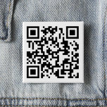 Wearable QR Code Design 2 Inch Square Button<br><div class="desc">Show off your own QR Code Design. Wear your QR Code on your uniform or jacket etc. Let others scan your QR Code With their mobile phones! Replace image with your own uploaded QR Code.</div>
