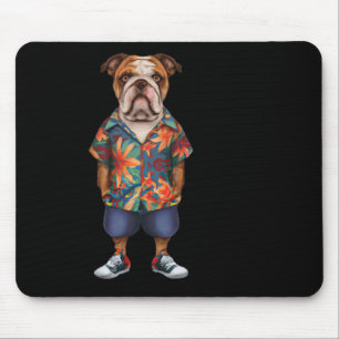 Wearing A Hawaiian And Shorts Mouse Pad