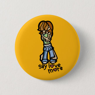 wearing my heart on my sleeve. 2 inch round button