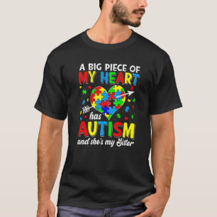 Wearing Puzzle For My Sister Autism Awareness Kids T-Shirt