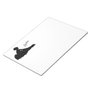 Weary Ballerina Personalized w Name Notepad