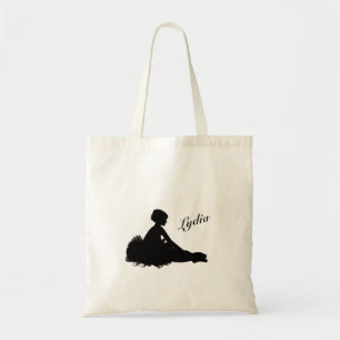 Weary Ballerina Personalized w Name Tote Bag