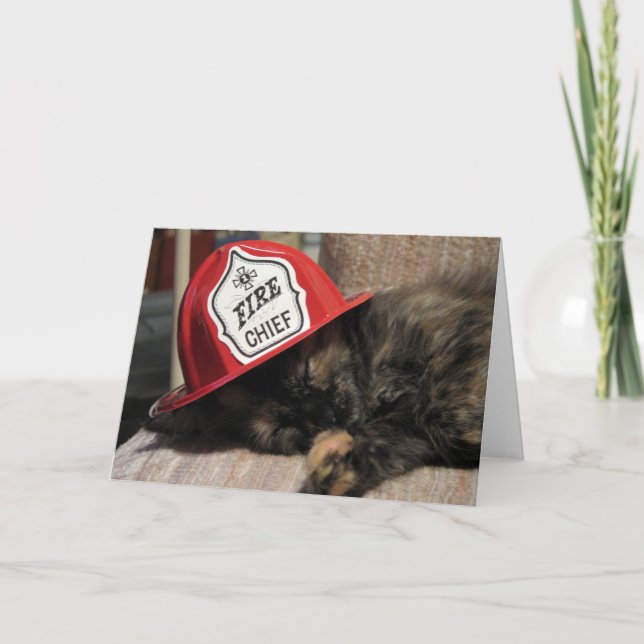 Weary Fire Chief (Sweetie) Card (Front)