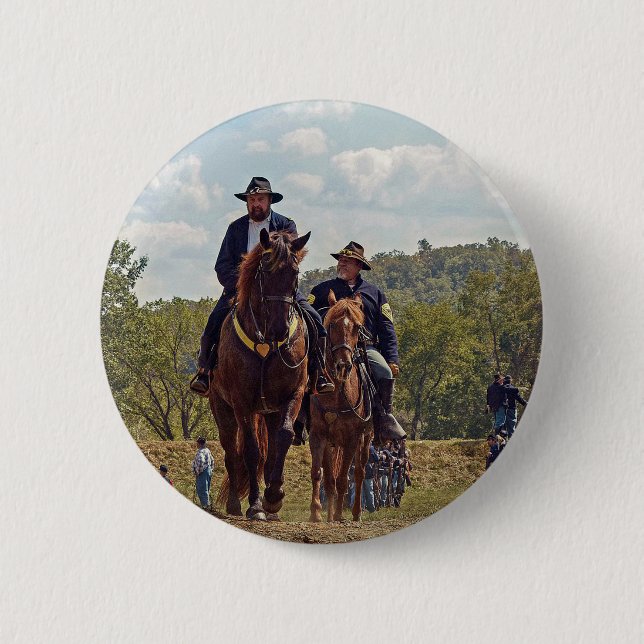 Weary Union Soldiers 2 Inch Round Button (Front)