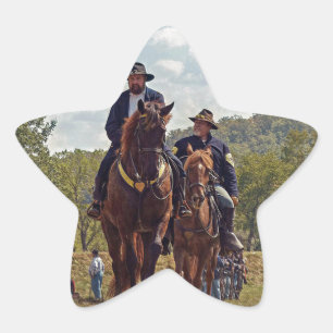 Weary Union Soldiers Star Sticker