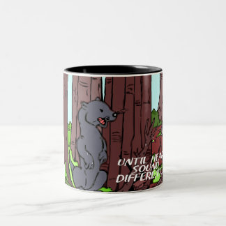 weasel alert Two-Tone coffee mug