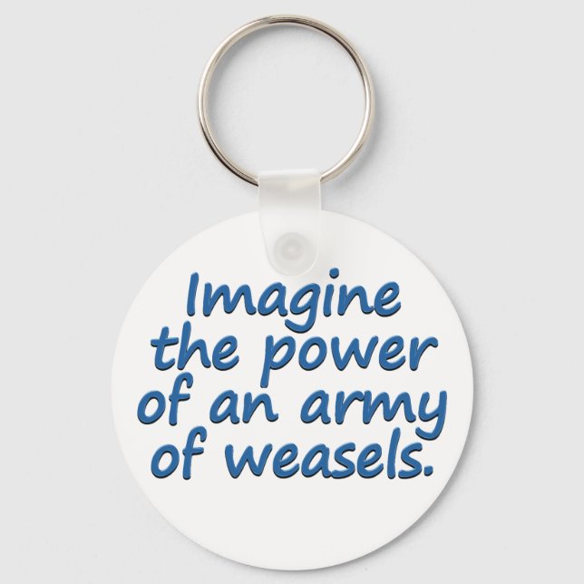 Weasel Army Keychain (Front)