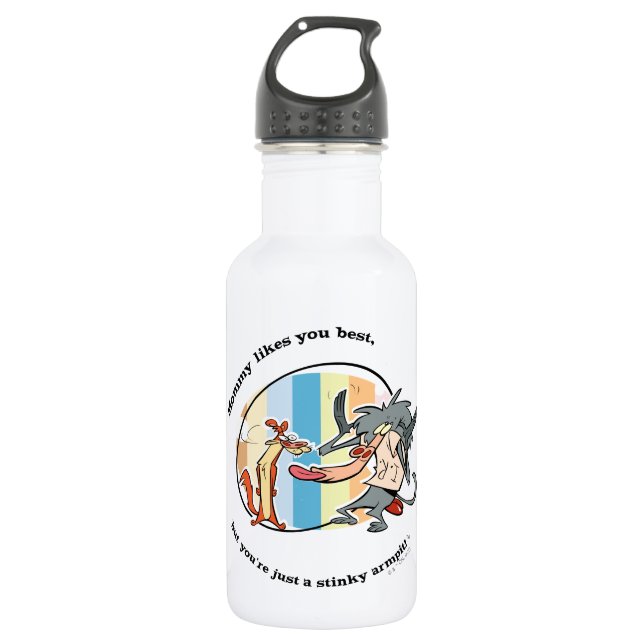 Weasel & Baboon "Mommy Likes You Best" 532 Ml Water Bottle (Front)