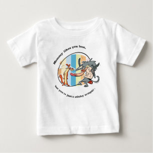 Weasel & Baboon "Mommy Likes You Best" Baby T-Shirt