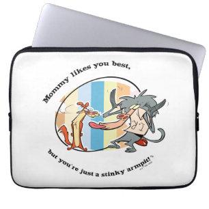 Weasel & Baboon "Mommy Likes You Best" Laptop Sleeve