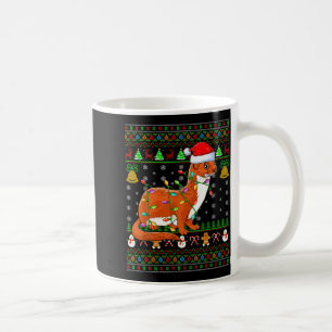 Weasel Christmas Lights Funny Santa Ugly Sweaters Coffee Mug