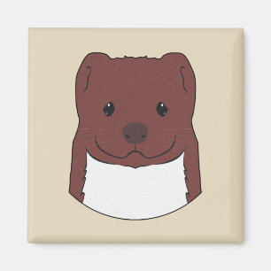 Weasel Face Magnet