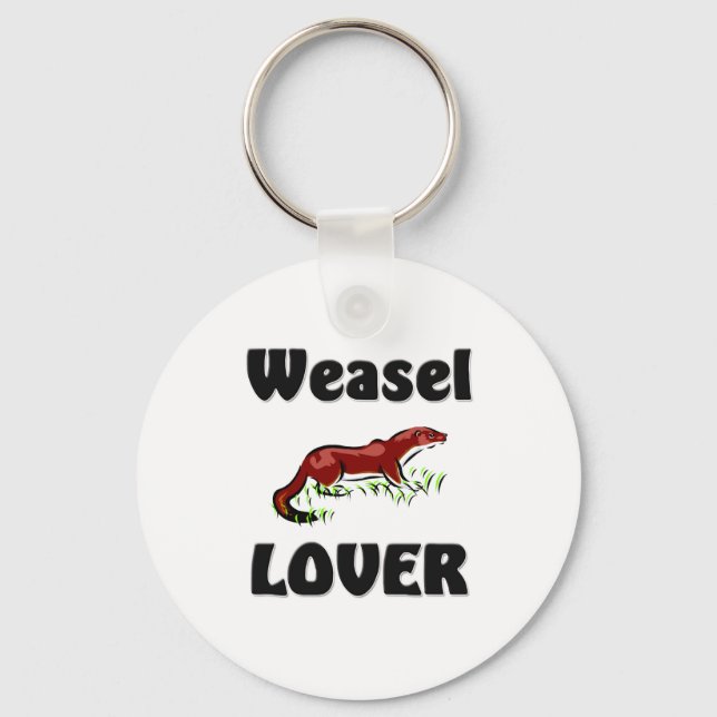 Weasel Lover Keychain (Front)