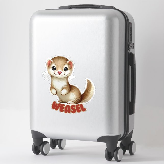 WEASEL - NURSERY STICKER (Suitcase)