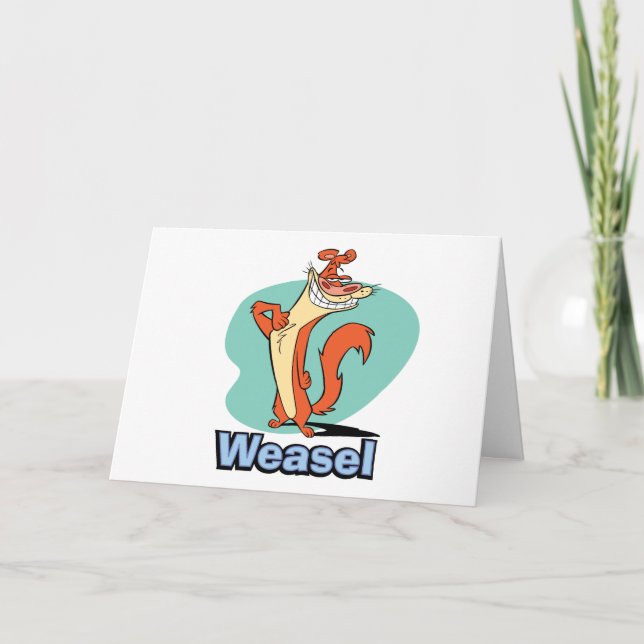 Weasel Proud Character Graphic Card (Front)