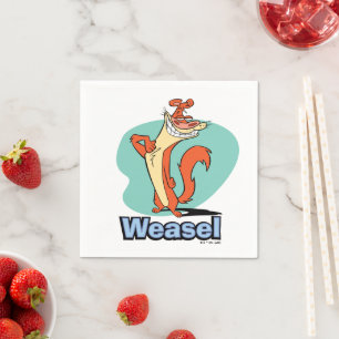 Weasel Proud Character Graphic Napkin